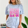 Proud Mom Of a 2025 Graduate Class Senior Graduation Mother Comfort Color Blast T-Shirt Ocean