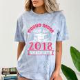 Proud Mom Of A Class 2018 Graduate Graduation T-Shirt Comfort Color Blast T-Shirt Ocean