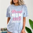 Proud Mom Of The Graduate Senior Class 2019 Graduation Party Comfort Color Blast T-Shirt Ocean