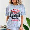 Proud Mom Of a Lacrosse Senior 2022 Graduation Comfort Color Blast T-Shirt Ocean