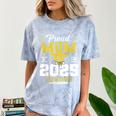 Proud Mom Of Two Class Of 2025 Graduates Twins Graduation Comfort Color Blast T-Shirt Ocean