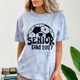 Proud Senior Dad Soccer Class Of 2027 Graduation Graduate Comfort Color Blast T-Shirt Ocean