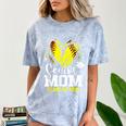 Proud Senior Mom Class Of 2026 Softball Graduation Heart Comfort Color Blast T-Shirt Ocean