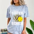 Proud Sister Of A 2026 Senior Softball Graduation Leopard Comfort Color Blast T-Shirt Ocean