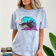 Retro 80s Shark Whale Diving Nostalgia Shark Party Comfort Color Blast T-Shirt Ocean