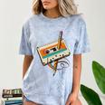 Retro Cassette Tape & Pencil Rewind Nostalgia Party 80s 90s Comfort Color Blast T-Shirt Ocean