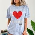 Retro Gamer 1 Life Pixel Heart – 8-Bit Gaming Nostalgia Comfort Color Blast T-Shirt Ocean
