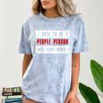 Retro Sarcastic Introvert I Used To Be A People Person Comfort Color Blast T-Shirt Ocean