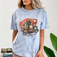 Retro Tech Stack 80s 90s Nostalgia Analog TV Cameras Comfort Color Blast T-Shirt Ocean