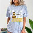 All Rise Here Comes The Judge Lawyer Graduation Quote Comfort Color Blast T-Shirt Ocean