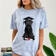 Russian Terrier Dog Graduation Cap Graduate Owner Grad Comfort Color Blast T-Shirt Ocean
