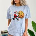 Santa Holding Cookie Xmas Baker Introvert Christmas Comfort Color Blast T-Shirt Ocean