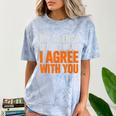 Sarcastic Introvert My Silence Doesn't Mean I Agree Comfort Color Blast T-Shirt Ocean