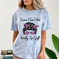 I Came I Saw I Had Anxiety So I Left Messy Bun Introvert Comfort Color Blast T-Shirt Ocean