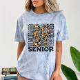 Senior 2021 Grad Class Of 2021 Graduation Leopard Cheetah Comfort Color Blast T-Shirt Ocean