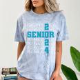 Senior 2024 Graduation Class Of 2024 Senior Boys Girls Comfort Color Blast T-Shirt Ocean