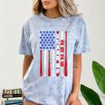 Senior 2026 Baseball American Flag Class Of 2026 Graduation Comfort Color Blast T-Shirt Ocean