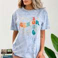 Senior 2026 Class Of 2026 Retro Groovy Graduation Grad Women Comfort Color Blast T-Shirt Ocean