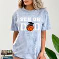 Senior 2026 Dad Basketball Graduation Comfort Color Blast T-Shirt Ocean