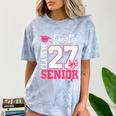 Senior 2027 Class Of 2027 Pink Coquette Bow Graduation Girl Comfort Color Blast T-Shirt Ocean