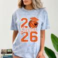 Senior Basketball Class Of 2026 Crew Basketball Graduation Comfort Color Blast T-Shirt Ocean