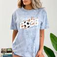 Senior Dad Class Of 2026 Soccer Ball Graduation Comfort Color Blast T-Shirt Ocean