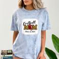 Senior Football Mom Class Of 2025 Graduation Graduate Comfort Color Blast T-Shirt Ocean