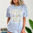 Senior Graduation Proud Papa 2025 Graduate Class Matching Comfort Color Blast T-Shirt Ocean