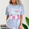 Senior Mom Of A Class Of 2022 Heart School Graduation Comfort Color Blast T-Shirt Ocean