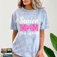 Senior Mom Class Of 2026 Pink Coquette Bow Graduation Comfort Color Blast T-Shirt Ocean