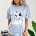 Senior Mommy Class Of 2026 Soccer Graduation Heart Premium Tri-Blend Comfort Color Blast T-Shirt Ocean