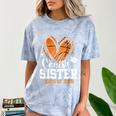 Senior Sister Class Of 2026 Basketball Graduation Heart Comfort Color Blast T-Shirt Ocean