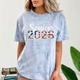 Senior Year 2026 American Flag USA Graduation Class Of 2026 Comfort Color Blast T-Shirt Ocean