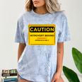 A Simple Yellow Warning Sign For Introvert Comfort Color Blast T-Shirt Ocean