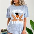 Sister Class Of 2025 Senior Basketball Graduation Family Comfort Color Blast T-Shirt Ocean