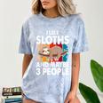 Sloth For Sloth Lover Men Women Kids Introvert Comfort Color Blast T-Shirt Ocean Sloth For Sloth Lover Men Women Kids Introvert Comfort Color Blast T-Shirt Ocean
