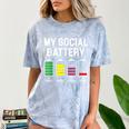 My Social Battery Introverted Low Energy Antisocial Comfort Color Blast T-Shirt Ocean My Social Battery Introverted Low Energy Antisocial Comfort Color Blast T-Shirt Ocean