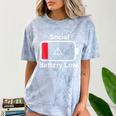 Social Battery Low Anti-Social Introvert Comfort Color Blast T-Shirt Ocean Social Battery Low Anti-Social Introvert Comfort Color Blast T-Shirt Ocean