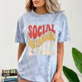 Social Distancing Expert Introvert Comfort Color Blast T-Shirt Ocean Social Distancing Expert Introvert Comfort Color Blast T-Shirt Ocean