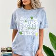 St Patricks Day Masters Degree MSW Graduation Social Work Comfort Color Blast T-Shirt Ocean