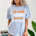 This Station Wagon Runs On Nostalgia Wagon Comfort Color Blast T-Shirt Ocean