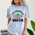Stop Perceiving Me Bestie Alien Neurodivergent Introvert Comfort Color Blast T-Shirt Ocean