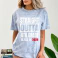 Straight Outta 4th Grade Graduation Class 2028 Fourth Grade Comfort Color Blast T-Shirt Ocean