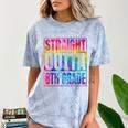 Straight Outta 8th Grade Great Graduation Eighth Grade Comfort Color Blast T-Shirt Ocean