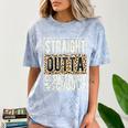 Straight Outta Cosmetology School Leopard Graduation Comfort Color Blast T-Shirt Ocean