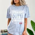 Straight Outta Junior High Class Of 2018 Graduation Shirt Comfort Color Blast T-Shirt Ocean