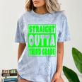 Straight Outta Third Grade Graduation Class Comfort Color Blast T-Shirt Ocean