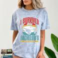 I Survived My Bachelor's Degree Party Bachelor Graduation Comfort Color Blast T-Shirt Ocean