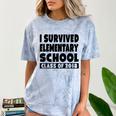 I Survived Elementary School Class Of 2018 Graduation Shirt Comfort Color Blast T-Shirt Ocean