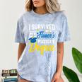i Survived My Fiance's Masters Degree Graduation Gifts Comfort Color Blast T-Shirt Ocean